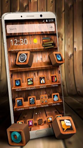 Wooden Touch Launcher - Image screenshot of android app