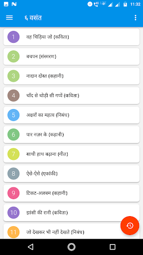 Vasant Class 6 Hindi Solution - Image screenshot of android app