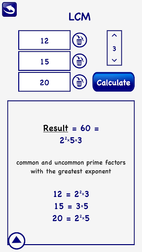 LCM GCD Calculator Prime Lite - عکس برنامه موبایلی اندروید