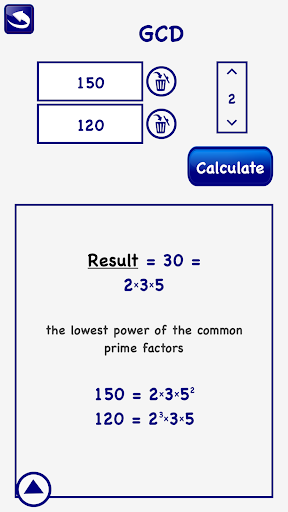 LCM GCD Calculator Prime Lite - عکس برنامه موبایلی اندروید