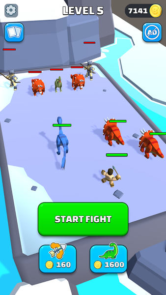 Merge Dinosaurs - Gameplay image of android game