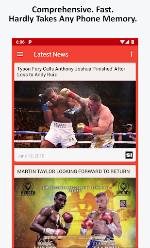 Boxing News - Image screenshot of android app