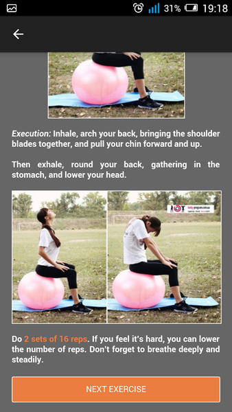 Back Pain Exercises - Image screenshot of android app