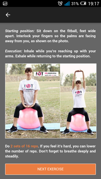 Back Pain Exercises - Image screenshot of android app