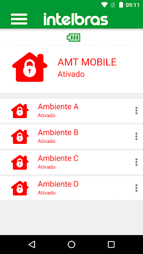 Intelbras AMT MOBILE V۳ - عکس برنامه موبایلی اندروید