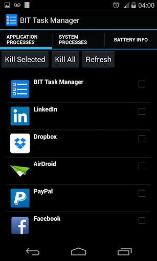 BIT Task Manager (Task Killer) - عکس برنامه موبایلی اندروید