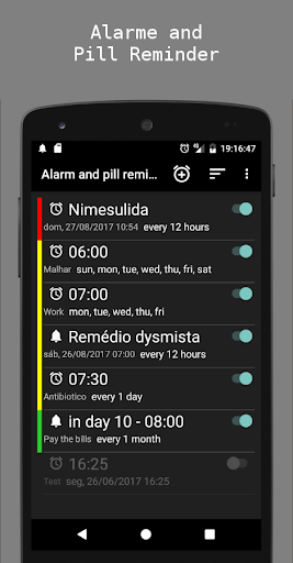 Alarm and pill reminder - Image screenshot of android app
