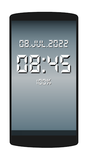 Digital Clock Live Wallpaper - Image screenshot of android app
