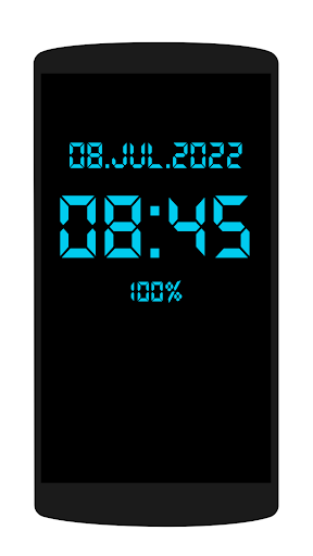 Digital Clock Live Wallpaper - Image screenshot of android app