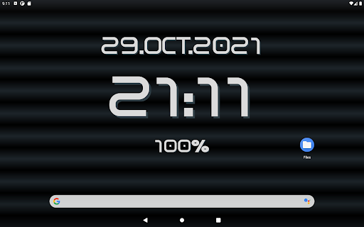 Digital Clock Live Wallpaper B - Image screenshot of android app