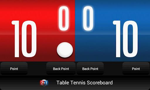 Table Tennis Scoreboard - Image screenshot of android app