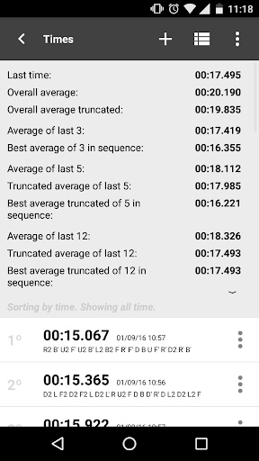 Cube Timer - عکس برنامه موبایلی اندروید
