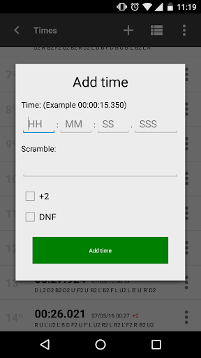 Cube Timer - عکس برنامه موبایلی اندروید