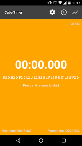 Cube Timer - Image screenshot of android app