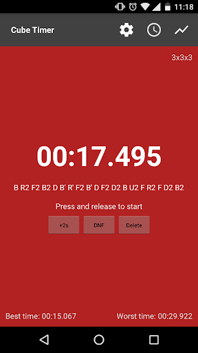 Cube Timer - عکس برنامه موبایلی اندروید