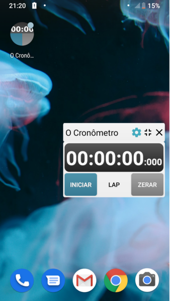 O Cronometro flutuante - عکس برنامه موبایلی اندروید
