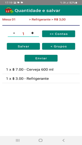 Order Bar Client - Image screenshot of android app