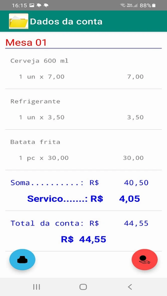 Order Bar Client - Image screenshot of android app