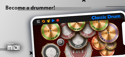 Classic Drum: play drums - Image screenshot of android app