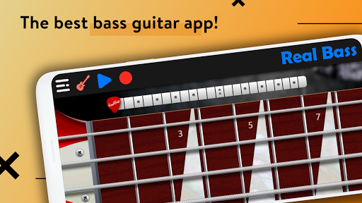 Real Bass: bass guitar - Image screenshot of android app