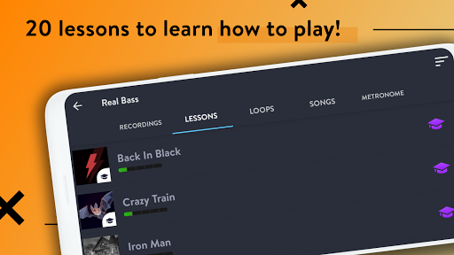 Real Bass: bass guitar - Image screenshot of android app