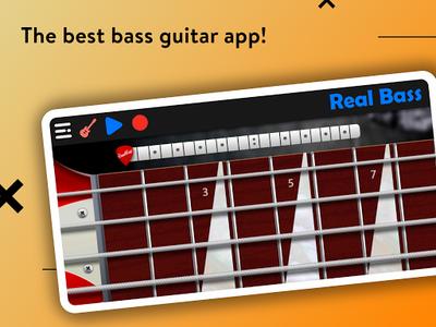 Real Bass:electric bass guitar - Image screenshot of android app
