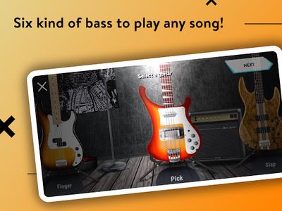 Real Bass:electric bass guitar - Image screenshot of android app