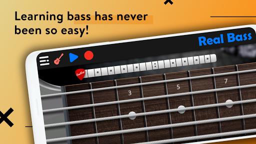 REAL BASS: Electric bass guitar free - عکس برنامه موبایلی اندروید
