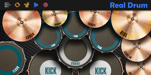 Real Drum electronic drums set - Image screenshot of android app