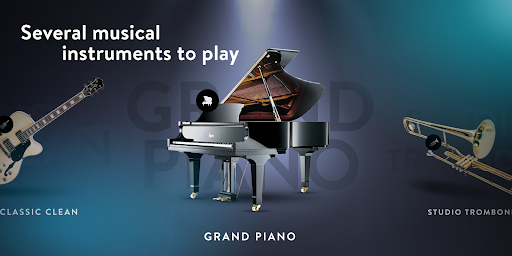 Real Piano electronic keyboard - Image screenshot of android app