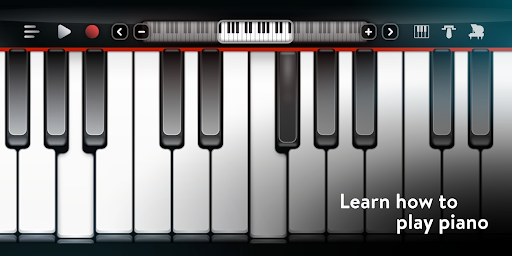 Real Piano electronic keyboard - Image screenshot of android app