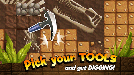 Dino Quest: Dig Dinosaur Game - Gameplay image of android game