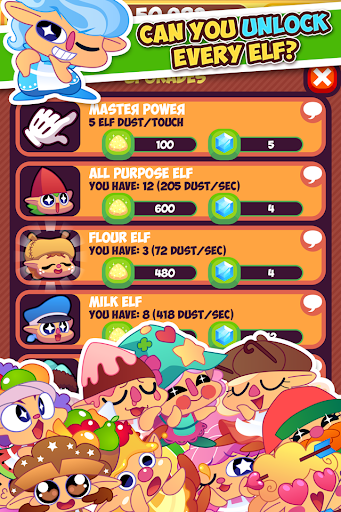 Elf Cake Clicker Magic Cookies - Gameplay image of android game