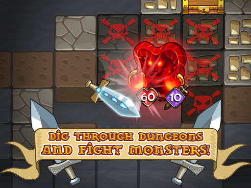 Mine Quest: Battle Dungeon RPG - Gameplay image of android game