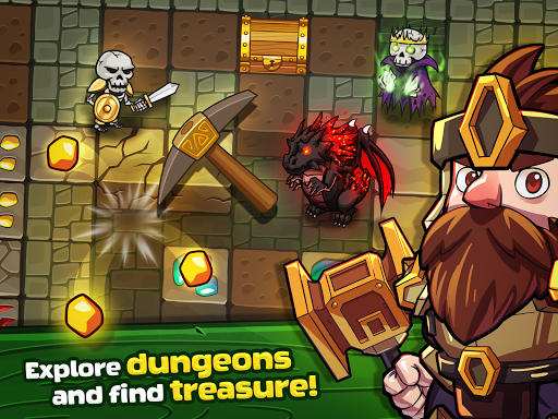Mine Quest: Battle Dungeon RPG - Gameplay image of android game