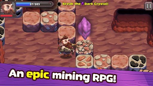 Mine Quest 2: RPG Mining Game - Gameplay image of android game
