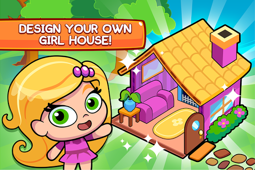 My Girl's Town - Design and Decorate Cute Houses - Gameplay image of android game