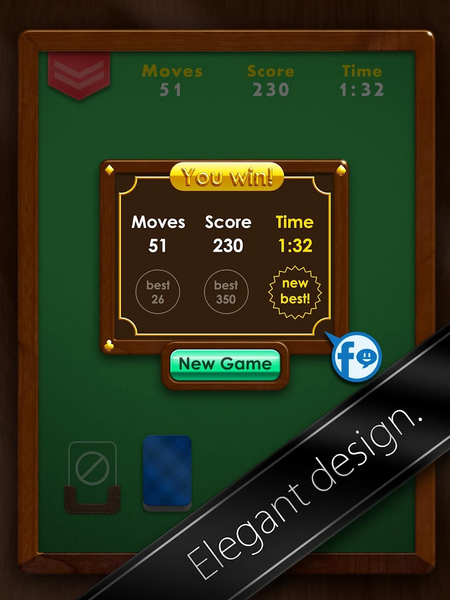 Pyramid Solitaire Premium Card - Gameplay image of android game