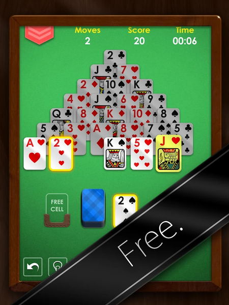 Pyramid Solitaire Premium Card - Gameplay image of android game