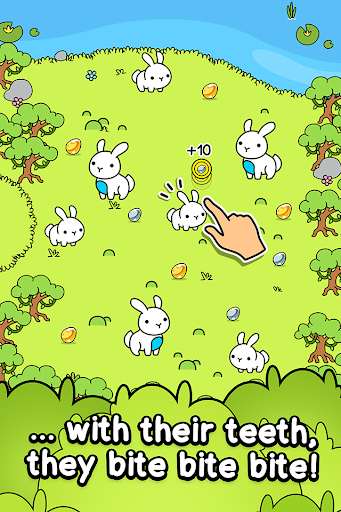Rabbit Evolution: Merge Bunny - Gameplay image of android game