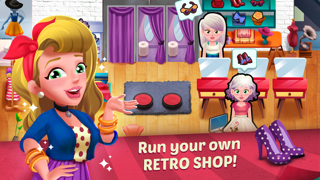 Retro Style Dash: Fashion Shop - Gameplay image of android game