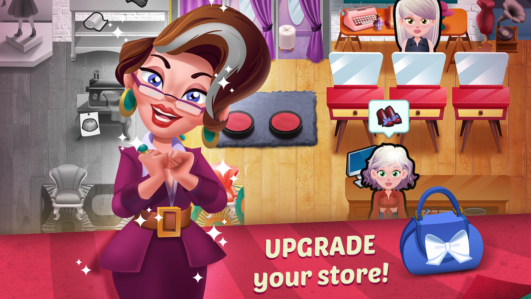 Retro Style Dash: Fashion Shop - Gameplay image of android game