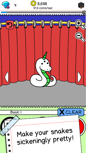 Snake Evolution: Idle Merge IO - Gameplay image of android game