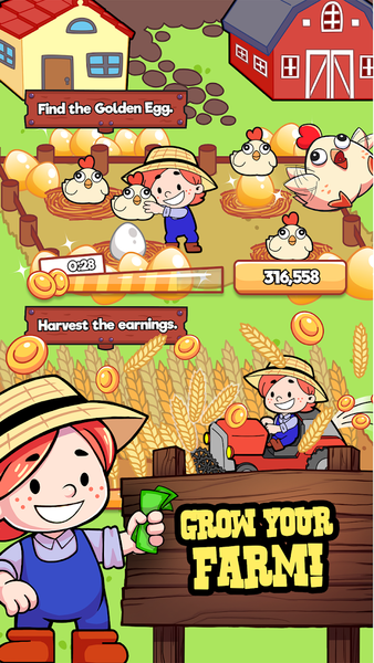 Idle Farm Inc.: Tycoon Game - عکس بازی موبایلی اندروید