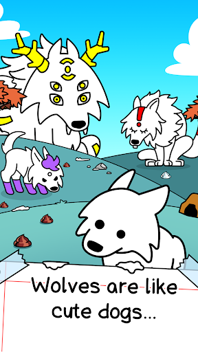 Wolf Evolution: Merge Wild Dog - Gameplay image of android game