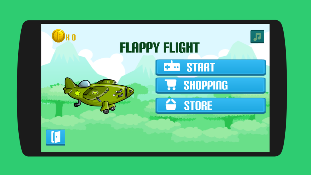 Flappy Flight - Gameplay image of android game