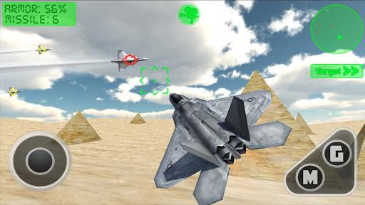 Flight Simulator - F22 Fighter - Gameplay image of android game