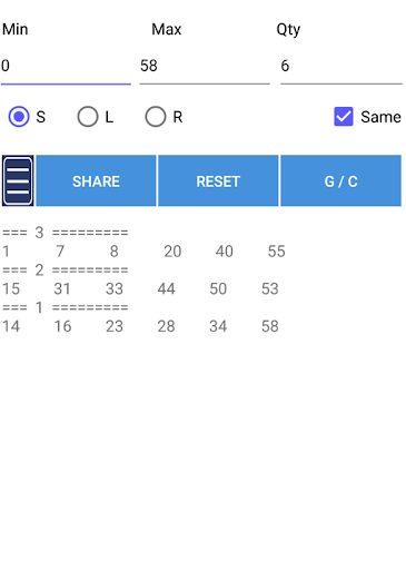 Random Number Generator - عکس برنامه موبایلی اندروید