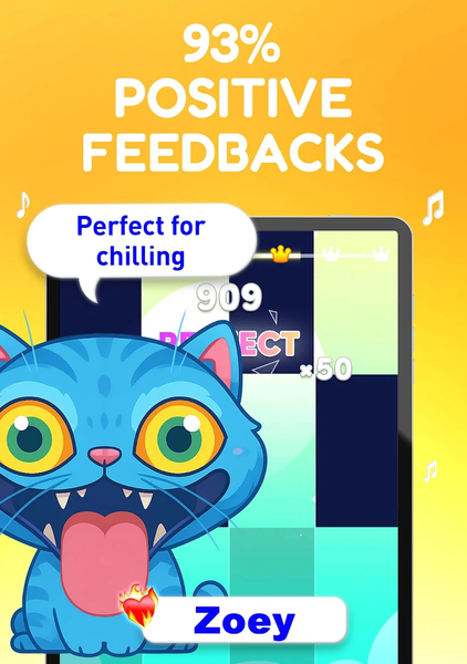 Piano Game 67: Rush Music Song - Gameplay image of android game