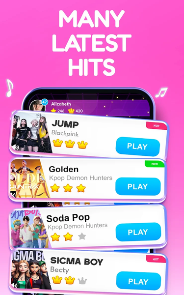 Piano Game 67: Rush Music Song - Gameplay image of android game